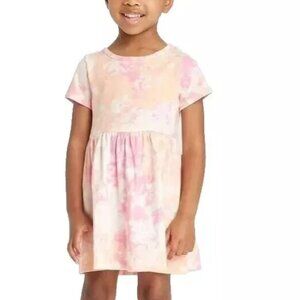 Toddler Girls' Tie-Dye Dress - Cat & Jack Pink Size 18months